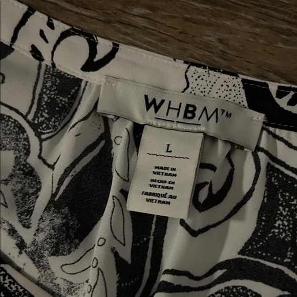 White House Black Market Monochrome Paisley Blouse - Picture 2 of 4